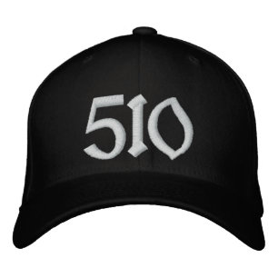Brodée 510 Casquette de baseball - noir et blanc