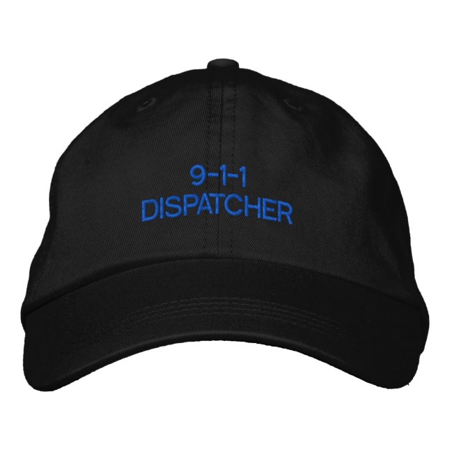 Brodée 9-1-1 Casquette de répartiteur (Devant)