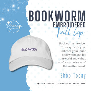 Brodée Amateurs de livre Bookworm Brodé Twill Casquette