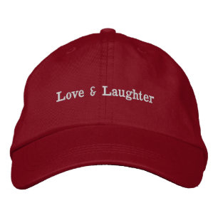 Brodée Amour & Rire Texte Personnalisé Charme Casquette é