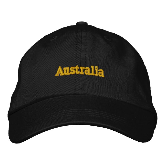 Brodée Australie Casquette ajustable personnalisé (Devant)