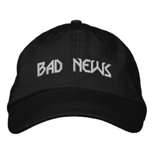 Brodée BAD NEWS logo casquette