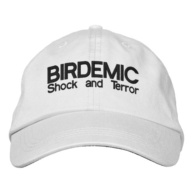 Brodée BIRDÉMIE - Casquette de choc et de terreur (Devant)