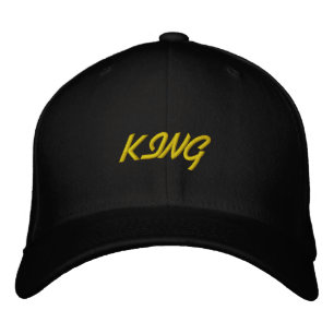 Brodée Blanc Couleur King Texte Base Flexfit Casquette la