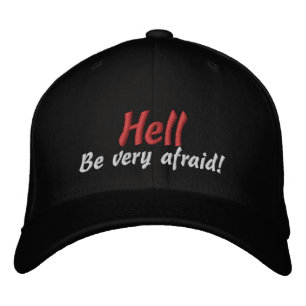 Brodée Bon sang ! Ayez très peur Scripture Casquette de b