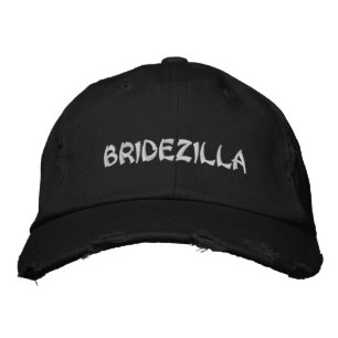 Brodée BRIDEZILLA Bride casquette de broderie