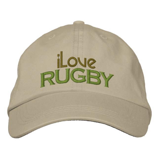 Brodée Brodé I Love Rugby Casquette (Devant)
