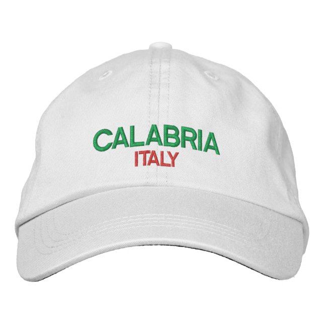 Brodée Calabre Italie casquette (Devant)