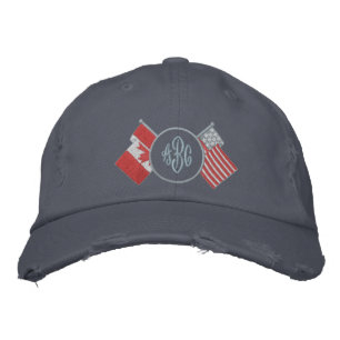 Brodée Canada - États-Unis - Casquette de monogramme