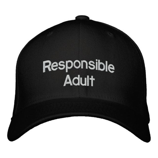 Brodée Casquette adulte responsable (Devant)