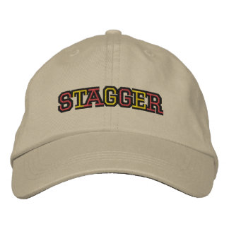 Brodée Casquette ajustable Stagger Mens Khaki