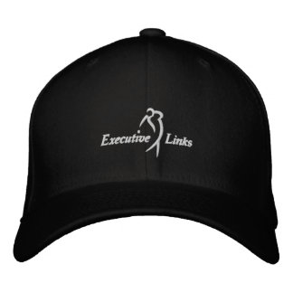 Brodée Casquette ajusté Black Executive Links