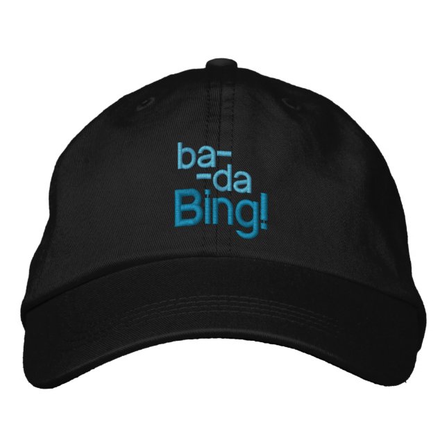 BRODÉE CASQUETTE BA-DA-BING ! (Devant)
