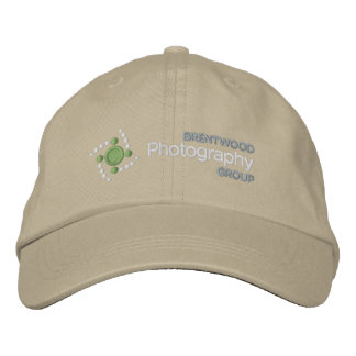 Brodée Casquette BPG avec logo blanc sur tissu foncé
