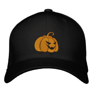 Brodée Casquette brodé citrouille