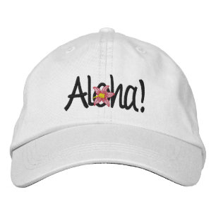 Brodée Casquette brodé de lune de miel hawaïenne