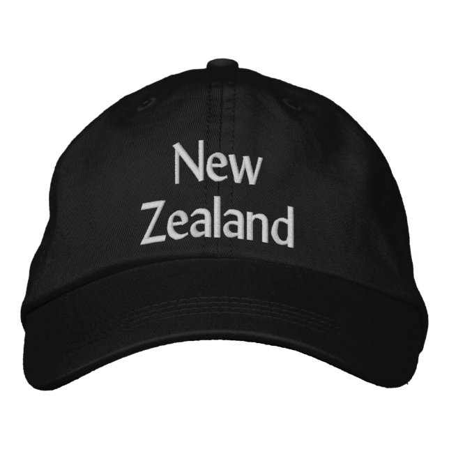 Brodée Casquette Brodé de Nouvelle-Zélande (Devant)