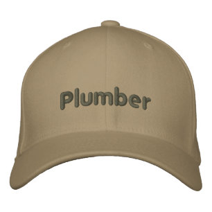 Brodée Casquette brodé de plombier