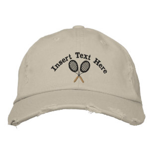 Brodée Casquette brodé de tennis