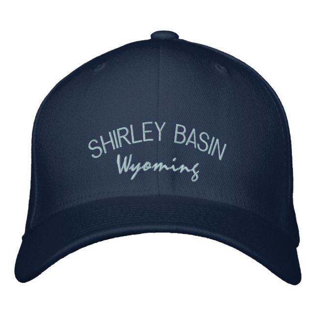 Brodée Casquette brodé du bassin de Shirley Wyoming (Devant)