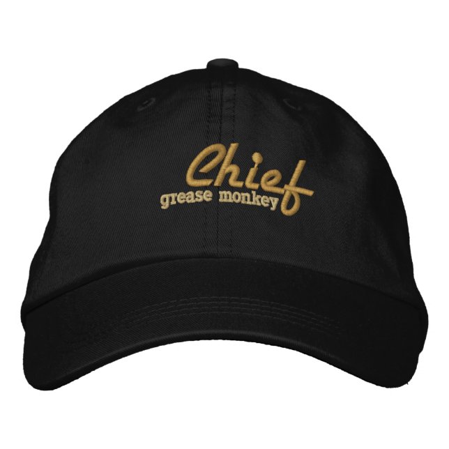 Brodée Casquette brodé du chef Grease Monkey (Devant)