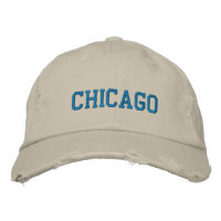 Casquette brodé du logo de Chicago