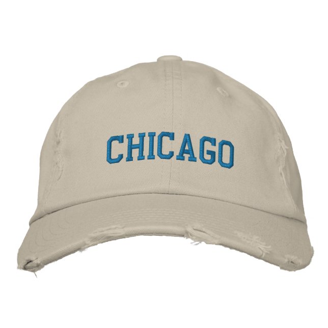 Brodée Casquette brodé du logo de Chicago (Devant)
