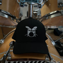 Casquette brodé du tambour du batteur