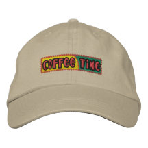 Casquette brodé du temps de café
