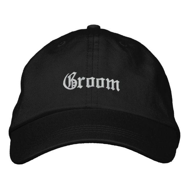 Brodée Casquette brodé Groom (Devant)