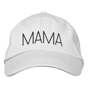 Brodée Casquette brodé Mama minimaliste mignon