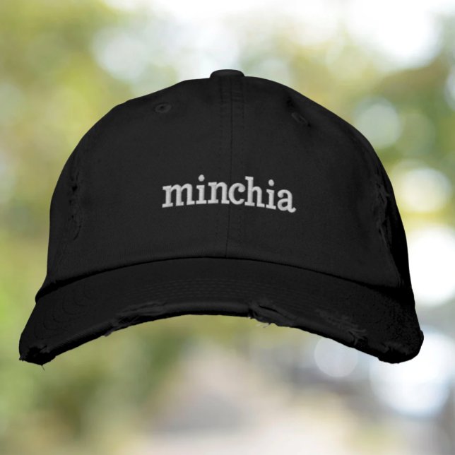 Brodée Casquette brodé Minchia (Créateur téléchargé)
