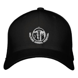 Brodée CASQUETTE brodé noir MAH