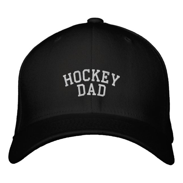 Brodée Casquette brodé papa de hockey (Devant)