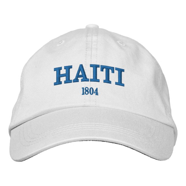 Brodée Casquette brodé par coutume du Haïti (Devant)