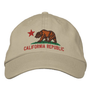 Brodée Casquette brodé par drapeau d'état de RÉPUBLIQU