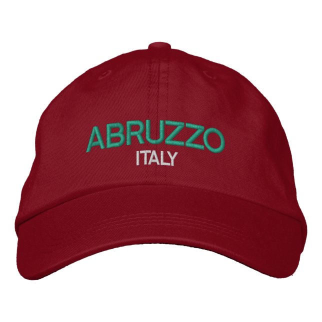 Brodée Casquette brodé parItalie de l'Abruzzo (Devant)