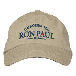 Brodée Casquette brodé personnalisable Ron Paul