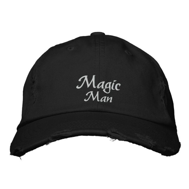 Brodée Casquette brodé personnalisé Magic Man (Devant)