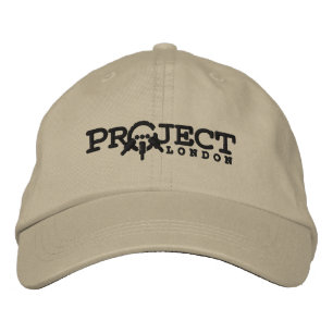 Brodée Casquette brodé Project London (Fil noir)
