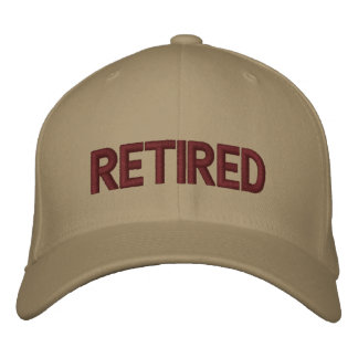 Brodée Casquette brodé retraité