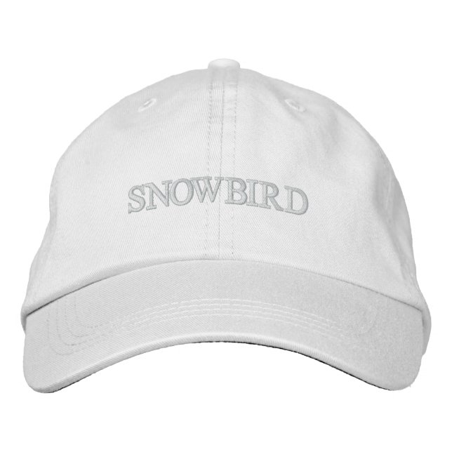 Brodée Casquette brodé Snowbird (Devant)