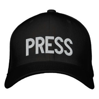 Brodée Casquette de balle de presse