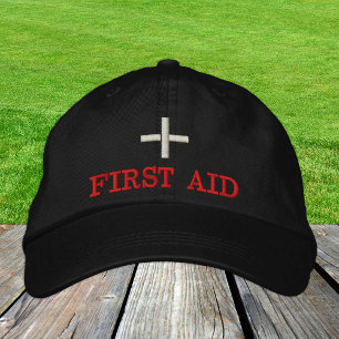 Brodée Casquette de base-ball brodé de premiers secours R