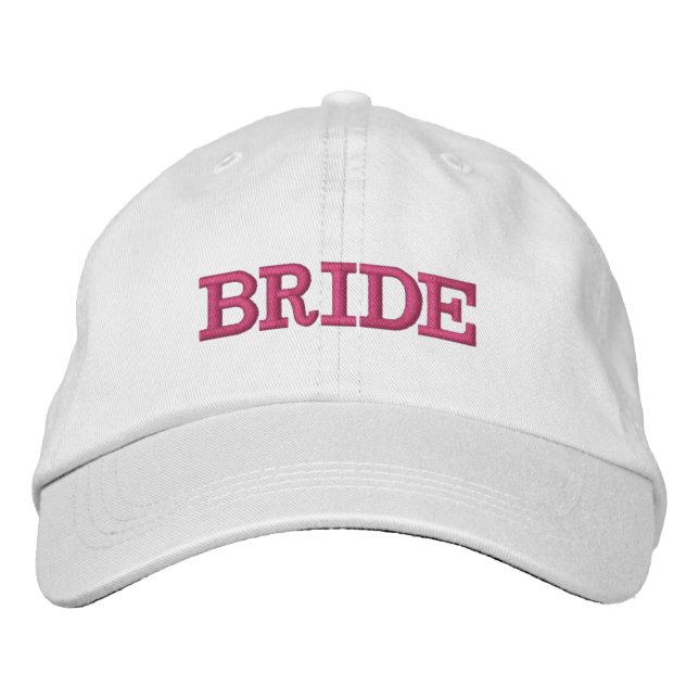 BRODÉE CASQUETTE DE BASE-BALL DE FUTURE MARIÉE (Devant)