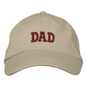 Brodée Casquette de baseball brodé beige Brown papa