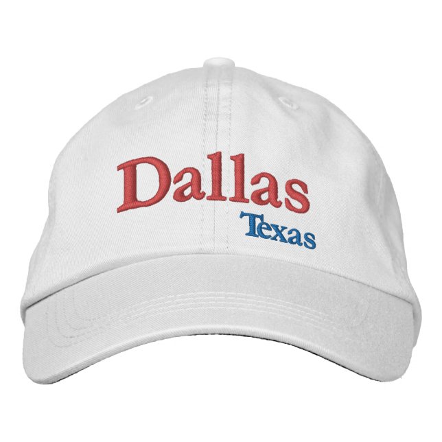 Brodée Casquette de baseball brodé de Dallas Texas (Devant)