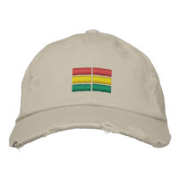 Casquette de baseball brodé du drapeau du Ghana