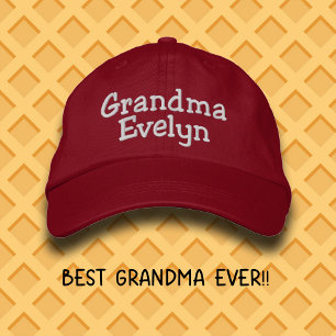 Brodée Casquette de Baseball Brodé Grand-mère Nom Personn