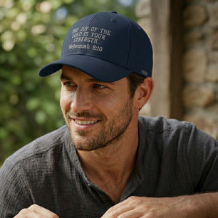 Brodée Casquette de Baseball Christian Joy Lord Strength